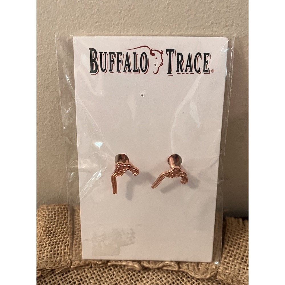 Buffalo Trace Swoosh‎ Cufflinks Pair NIP $24.95 Bourbon Trail Unique